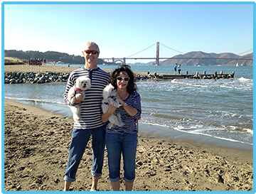 Image of author Deya Brashears Hill and family in San Francisco